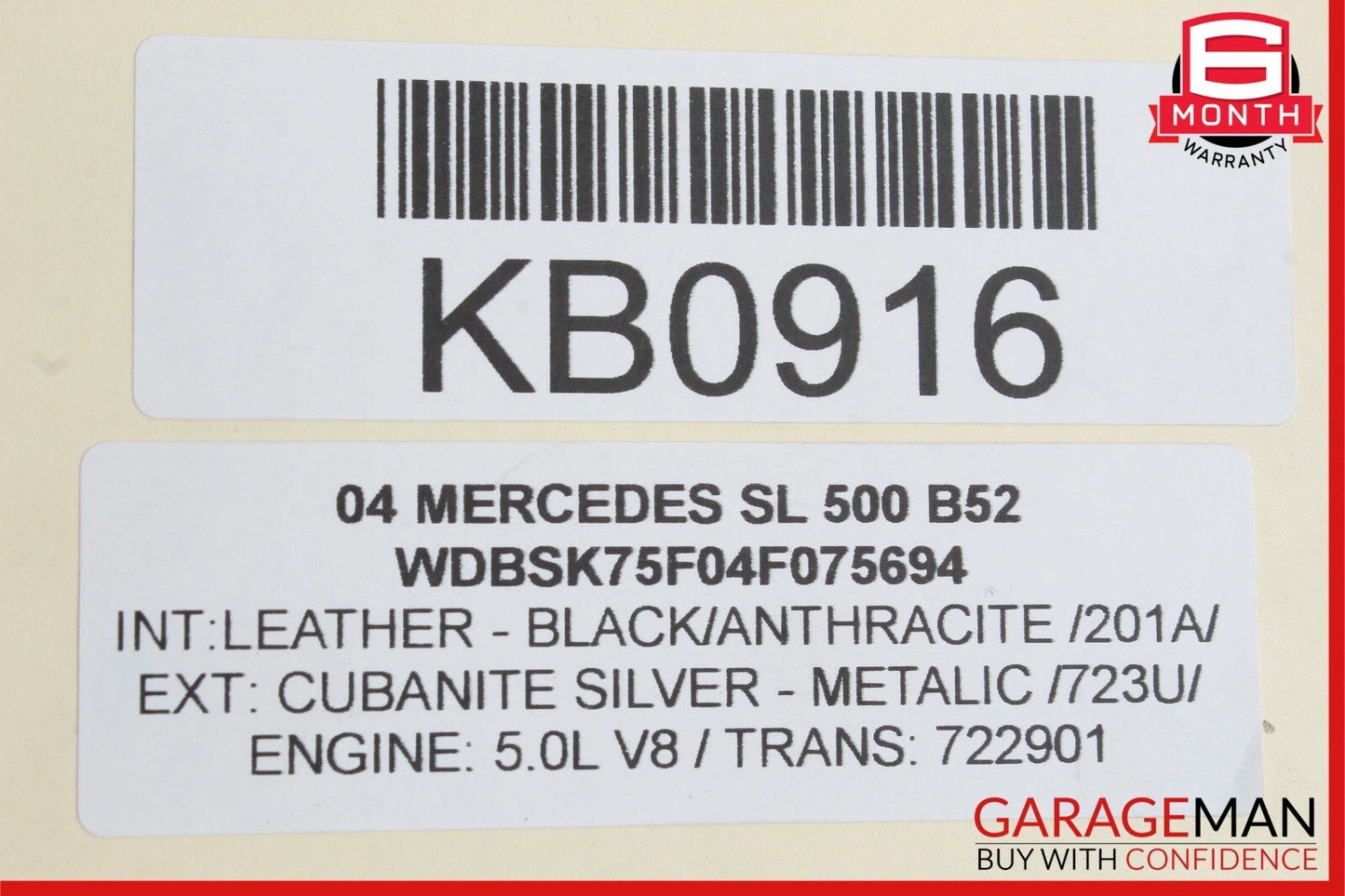 00-14 Mercedes R230 SL500 S500 CL65 AMG Hydraulic Suspension ABC Oil Cooler OEM