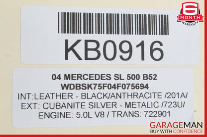 00-14 Mercedes R230 SL500 S500 CL65 AMG Hydraulic Suspension ABC Oil Cooler OEM