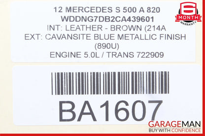 10-13 Mercedes W221 S500 S63 AMG Front Right Seatbelt Seat Belt Retractor Beige