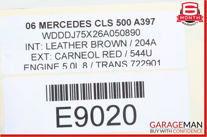 06-08 Mercedes W219 CLS500 CLS550 AMG Exhaust Muffler Left Driver Side OEM