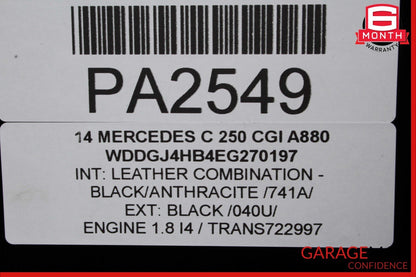 10-17 Mercedes W204 C250 C350 E400 E550 Coupe Center Middle Panoramic Roof Glass