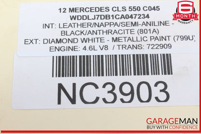 12-20 Mercedes W218 CLS550 E350 SLK350 C350 M276 Engine Lower Oil Pan OEM