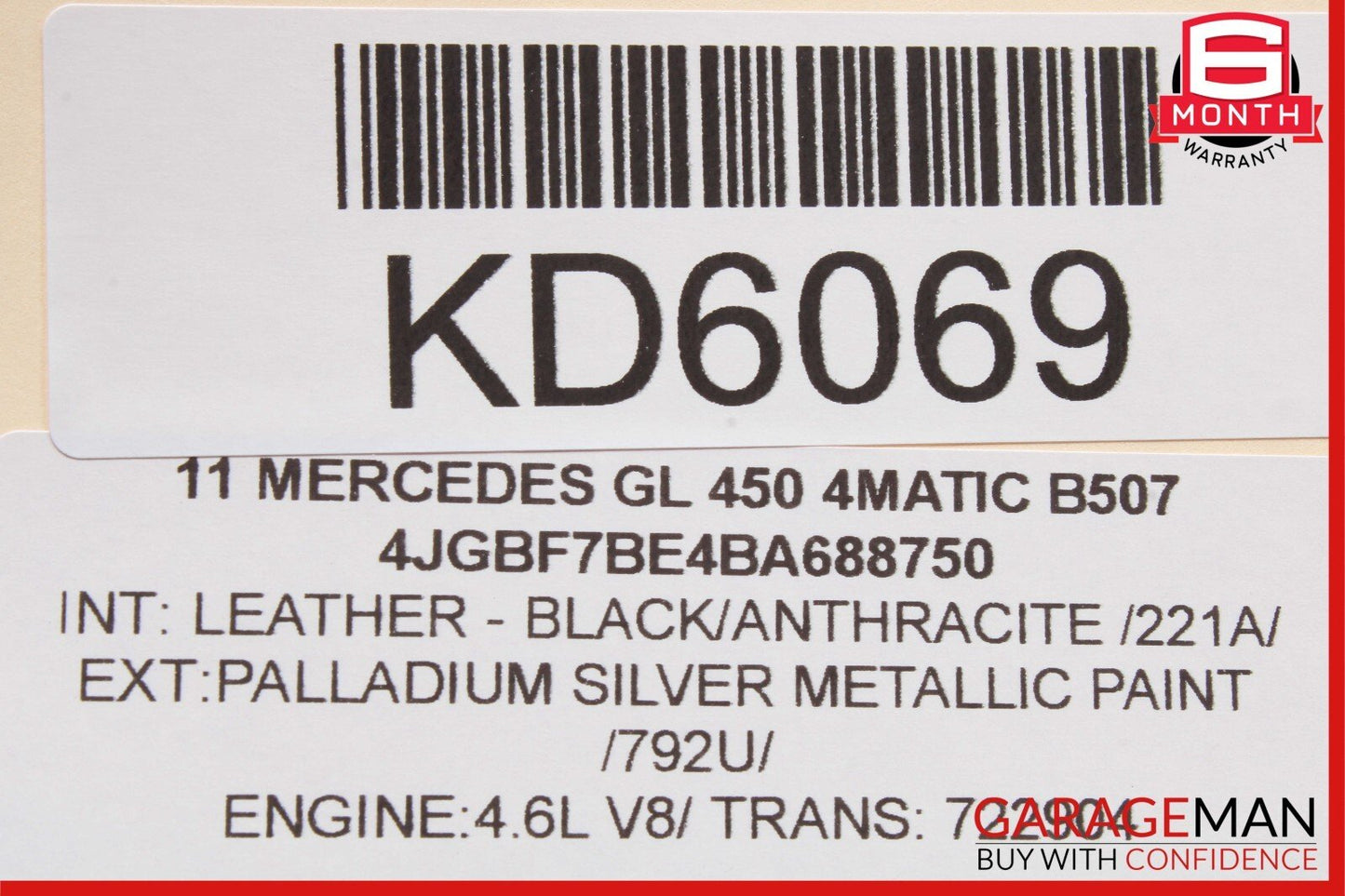 06-11 Mercedes X164 GL450 R350 ML450 Rear A/C Heater Climate Control Switch OEM