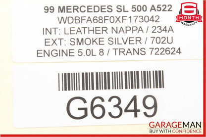 96-02 Mercedes R129 SL500 General Basic Control Controller Module Assembly OEM