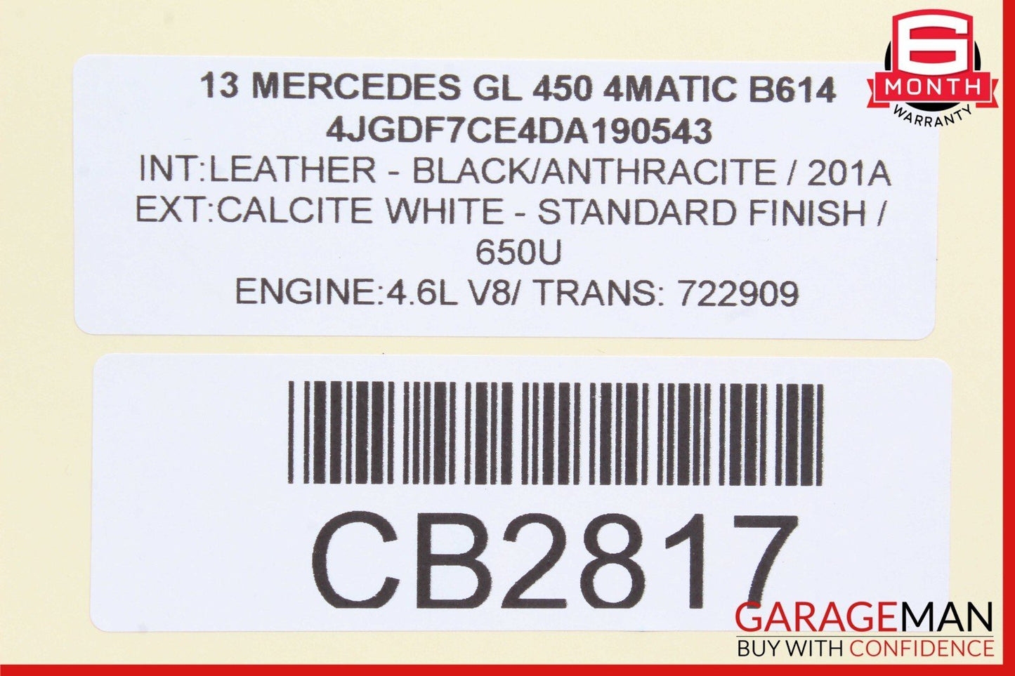 13-16 Mercedes-Benz GL450 X166 Suspension Control Switch 1669051551 Genuine
