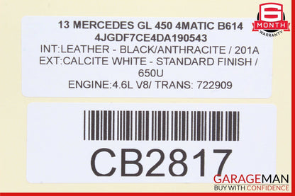 13-16 Mercedes-Benz GL450 X166 Suspension Control Switch 1669051551 Genuine