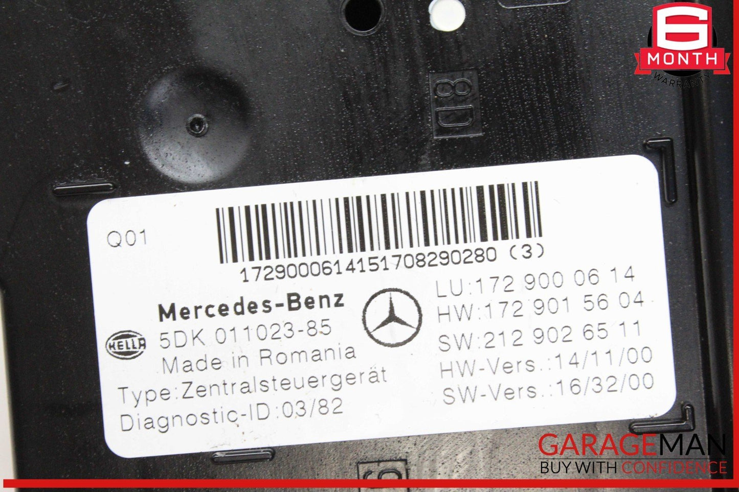 17-20 Mercedes R172 SLC300 SLC43 AMG Rear Relay Fuse Box SAM Control Module OEM
