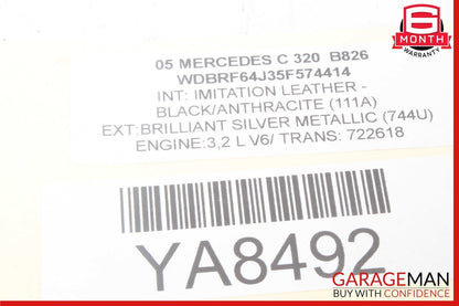 01-07 Mercedes W203 C320 C230 Rear Left Door Lock Latch Actuator OEM