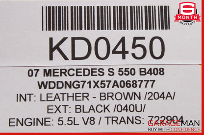 07-14 Mercedes W221 S550 CL550 Electric Power Supply Control Fuse Box Module OEM