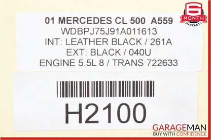 00-06 Mercedes W220 S500 CL500 Front Left Driver Side Lower Control Arm OEM