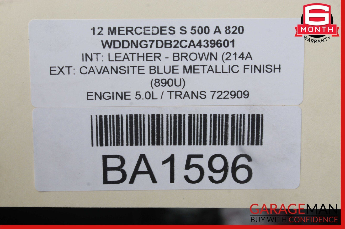 10-16 Mercedes W221 S500 E350 SLK350 Active Lane Assist Front Camera OEM