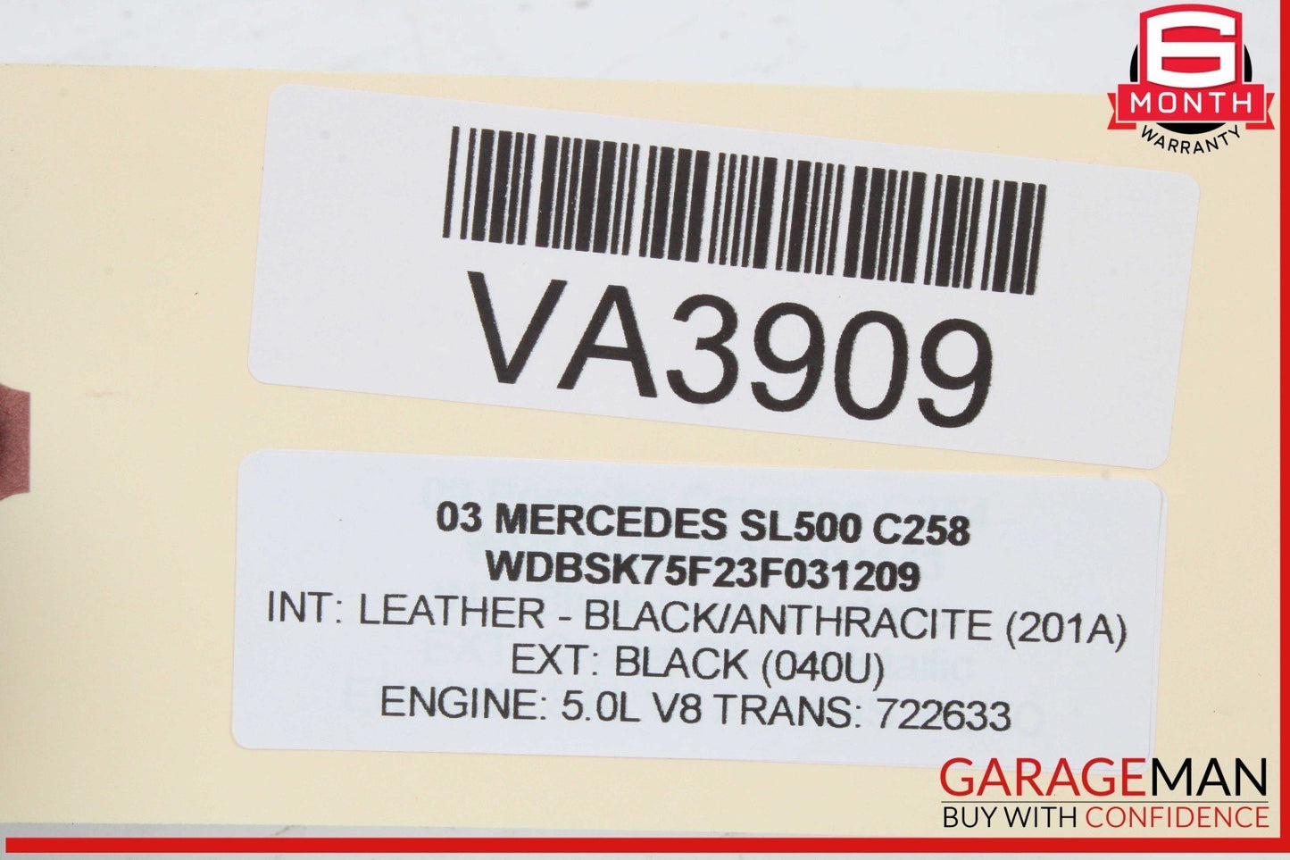 03-08 Mercedes R230 SL500 Front Left Side Seat Adjust Control Switch Module OEM