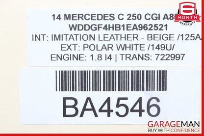 12-14 Mercedes W204 C250 C350 C63 AMG Rear SAM Module Relay Fuse Box Assembly