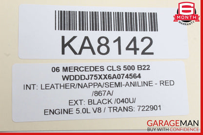 03-11 Mercedes W219 CLS500 Under Seat Control Module Front Right Side OEM