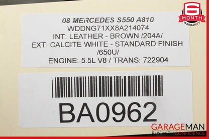 07-14 Mercedes W221 S550 CL550 Keyless Go Control Controller Module Unit