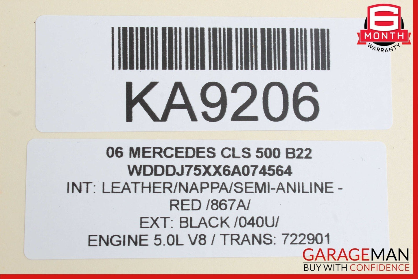 03-11 Mercedes W219 CLS500 Front Right Passenger Side Upper Control Arm OEM