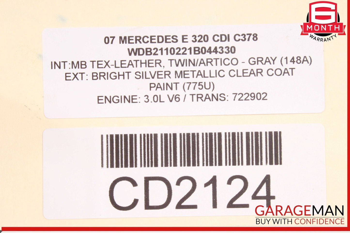 03-11 Mercedes W211 E320 Power Steering Gear Rack & Pinion Assy OEM