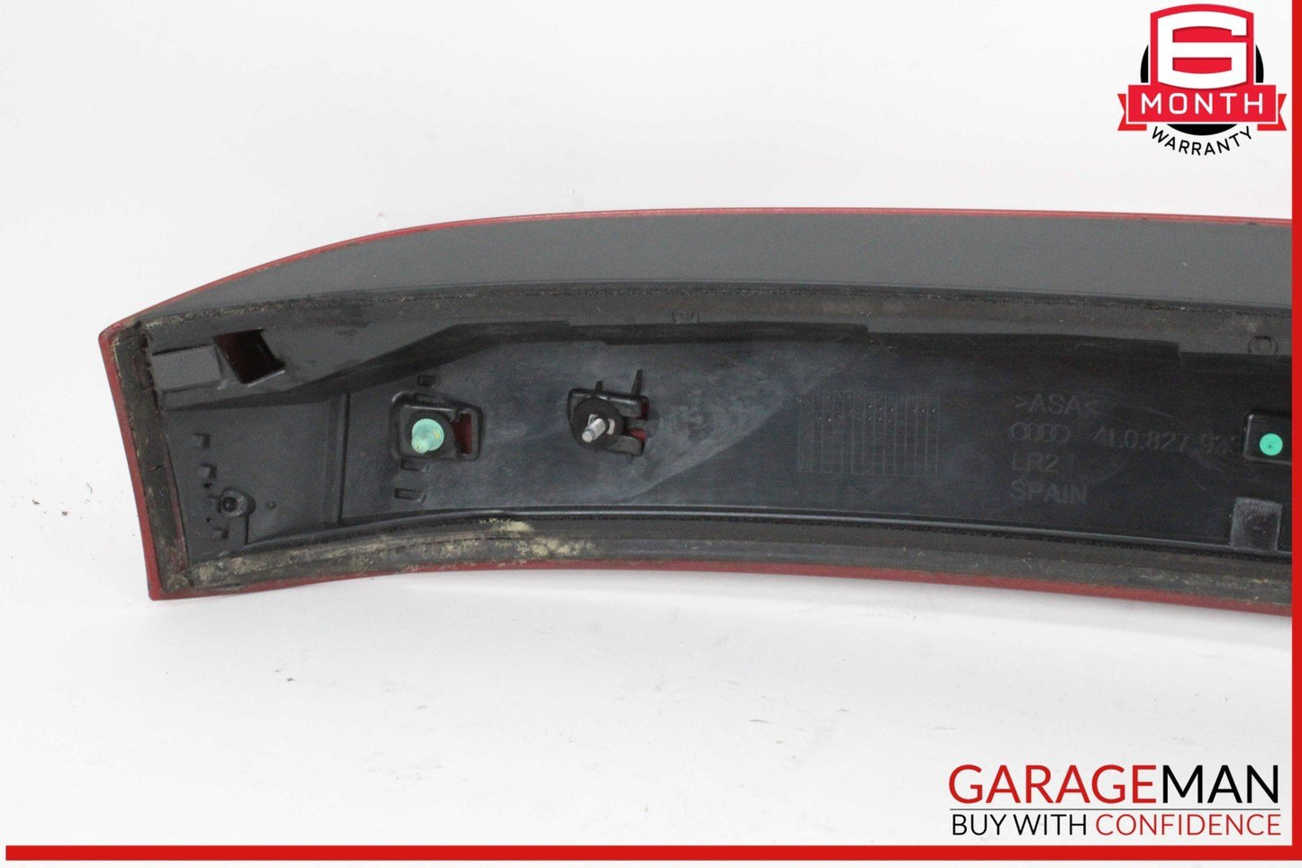 07-15 Audi Q7 Rear Trunk Hatch Spoiler Wing Red w/ Brake Light 4L0827933 OEM