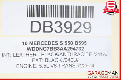 07-14 Mercedes W221 S550 CL550 Lower Radiator Support Core Frame OEM