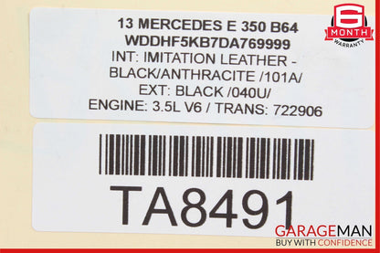 10-16 Mercedes W212 E350 E550 Power Steering Rack and Pinion 2124603400 RWD OEM