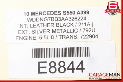 07-13 Mercedes W221 S400 S550 Dashboard Center Dash A/C Air Vent Trim Clock OEM