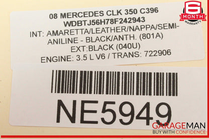 03-09 Mercedes W209 CLK350 Front Left Driver Side Exterior Door Handle OEM