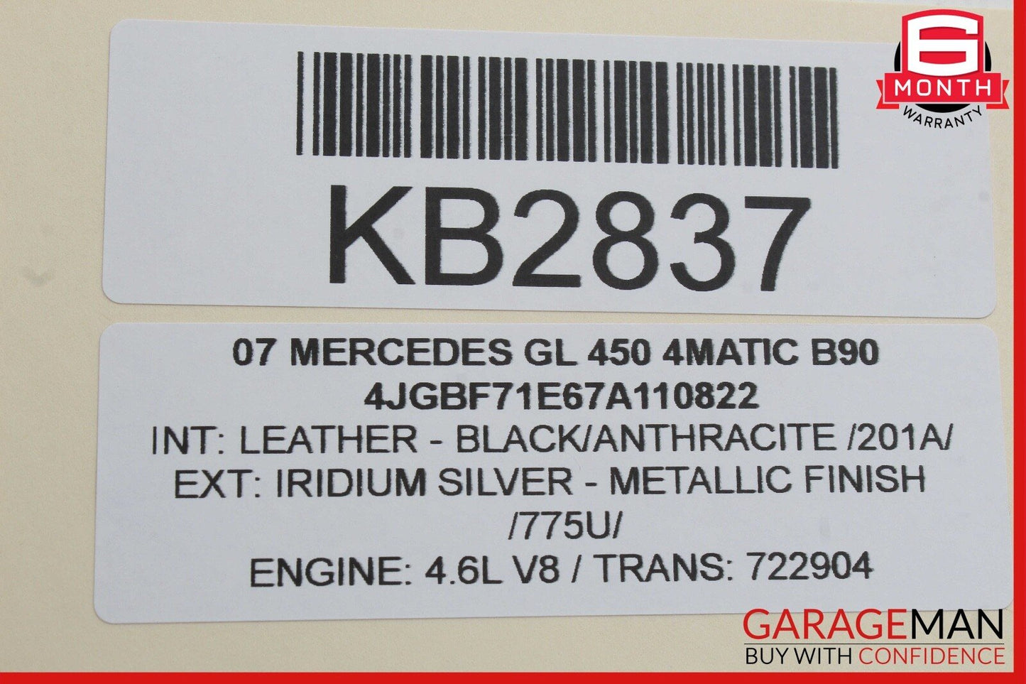 06-13 Mercedes X164 GL450 4MATIC Front Left Side Seat Belt Retractor Assembly