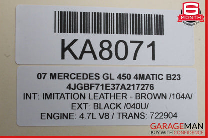 06-13 Mercedes X164 GL450 ML500 R550 Rear Glass Windshield Wiper Motor OEM