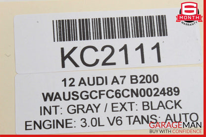 12-15 Audi A7 3.0L Gearbox Support Mount Bracket Assembly OEM
