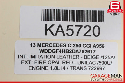 12-14 Mercedes W204 C250 Speedometer Odometer Instrument Cluster Gauge OEM