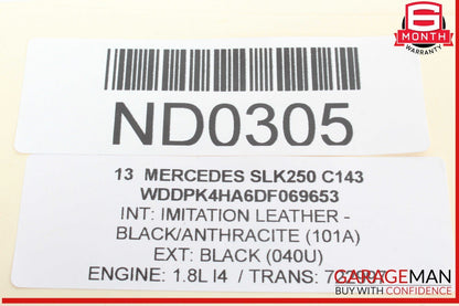12-20 Mercedes R172 SLK250 SLK350 Convertible Trunk Right Assist Lift Cylinder