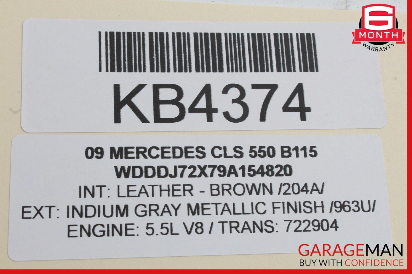 06-11 Mercedes W219 CLS550 CLS500 Rear Left Driver Door Lock Latch Actuator OEM