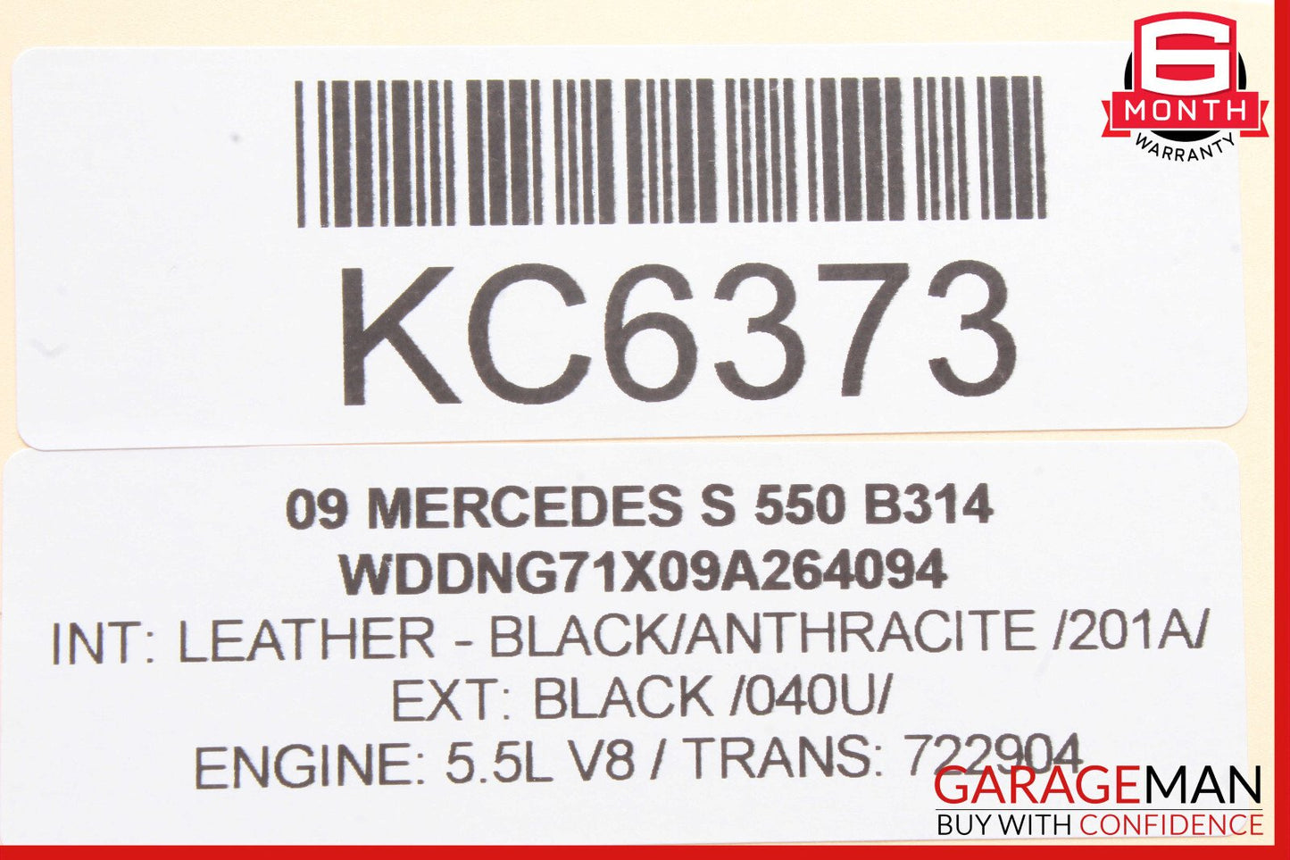 07-13 Mercedes W221 S550 S63 AMG Rear Left Side Exterior Door Handle Keyless Go
