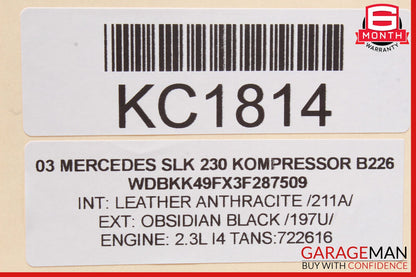 97-04 Mercedes R170 SLK230 Left Side Convertible Roof Lock Latch Actuator OEM