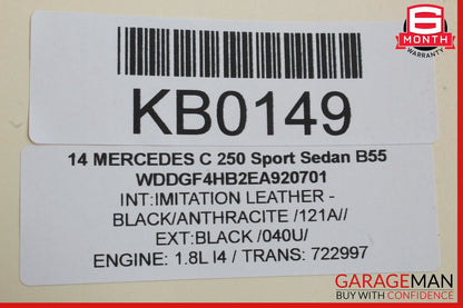 12-14 Mercedes W204 C250 C300 C350 Front Left Side Exterior Door Handle OEM