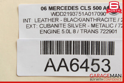06-11 Mercedes W219 CLS500 CLS550 AC A/C Heater Climate Control Switch Unit OEM