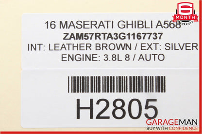 14-17 Maserati Ghibli S Q4 AWD Front Prop Propeller Drive Axle Shaft Driveshaft