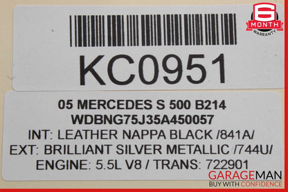 00-06 Mercedes W220 S500 Front Right Side Keylessgo Entry Antenna Control Module