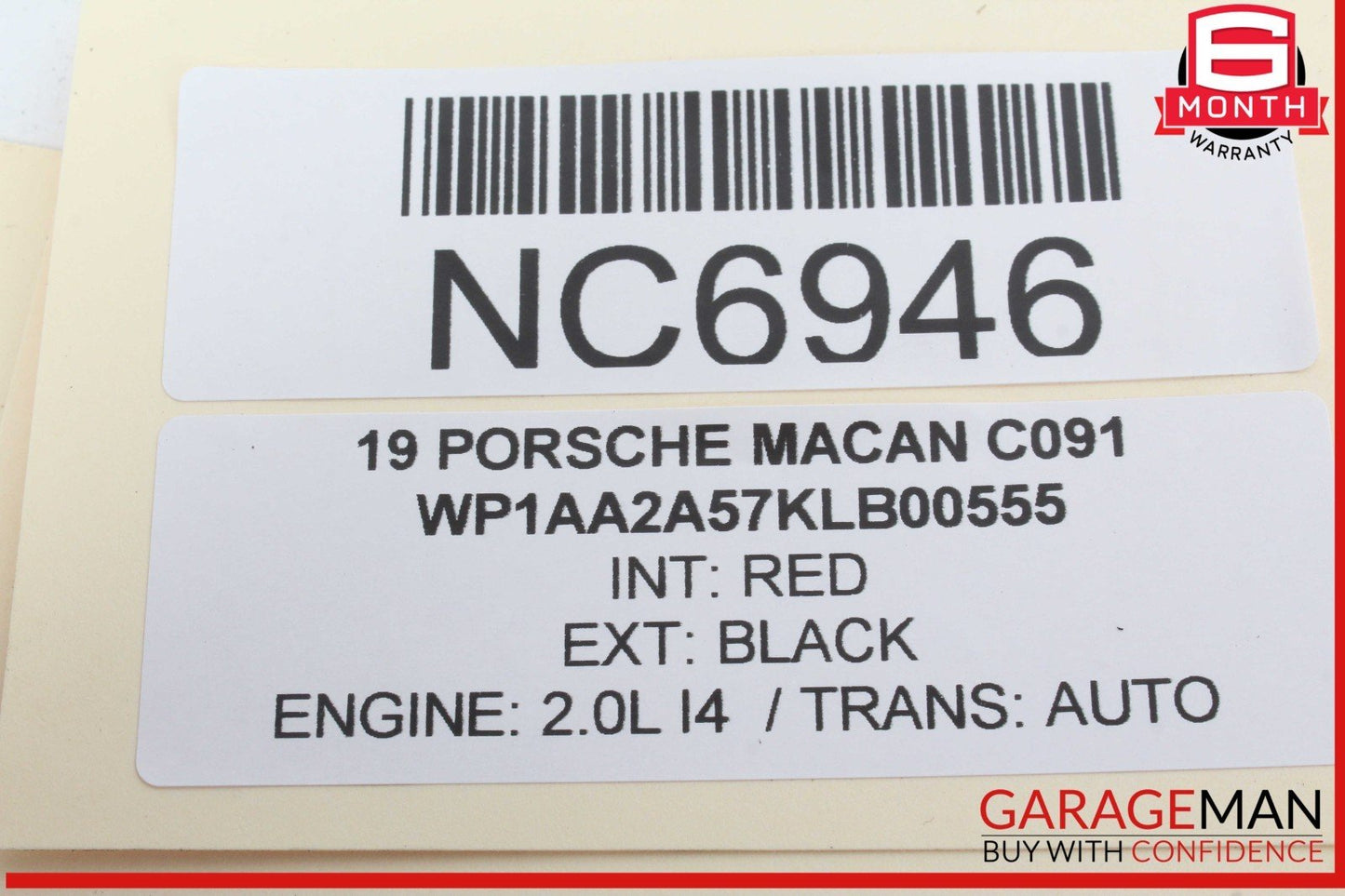 19-24 Porsche Macan Steering Column Clockspring Turn Signal Wiper 95B953568F OEM