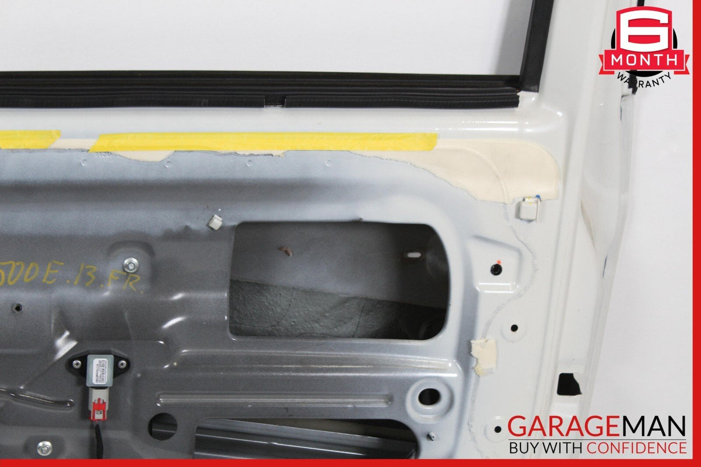 12-17 Fiat 500 Front Right Passenger Side Door Shell Panel White OEM