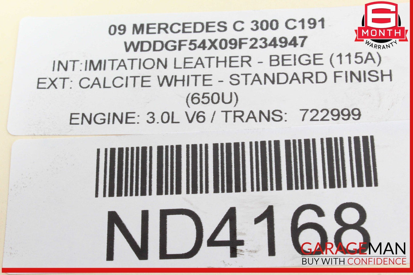 06-11 Mercedes W204 C300 Engine Motor Brake Vacuum Pump 2722300565 OEM