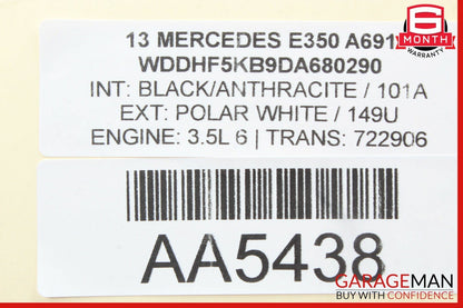 10-18 Mercedes W212 E350 E400 CLS550 Overhead Dome Light Lamp White OEM
