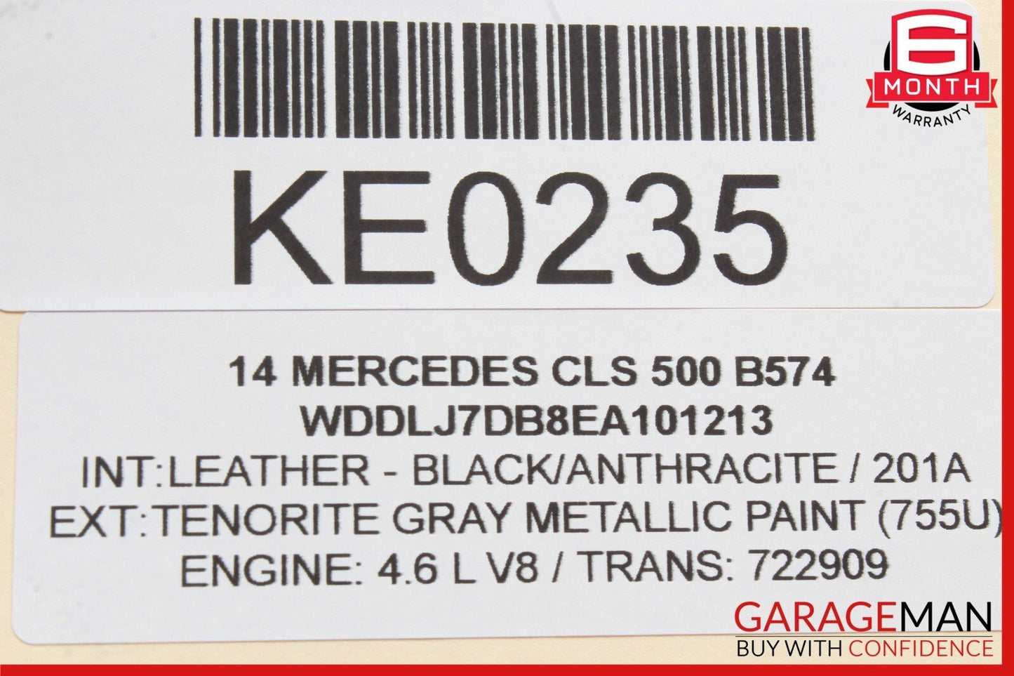 10-20 Mercedes W218 CLS500 Front Right Window Regulator Motor 2078200542 OEM