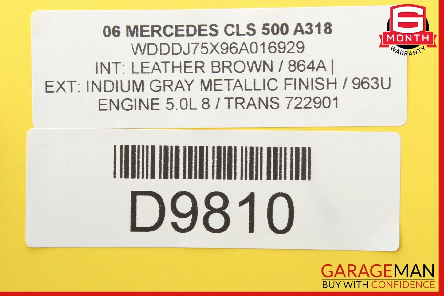 06-11 Mercedes W219 CLS500 CLS550 Front Right Passenger Side Door Control Module