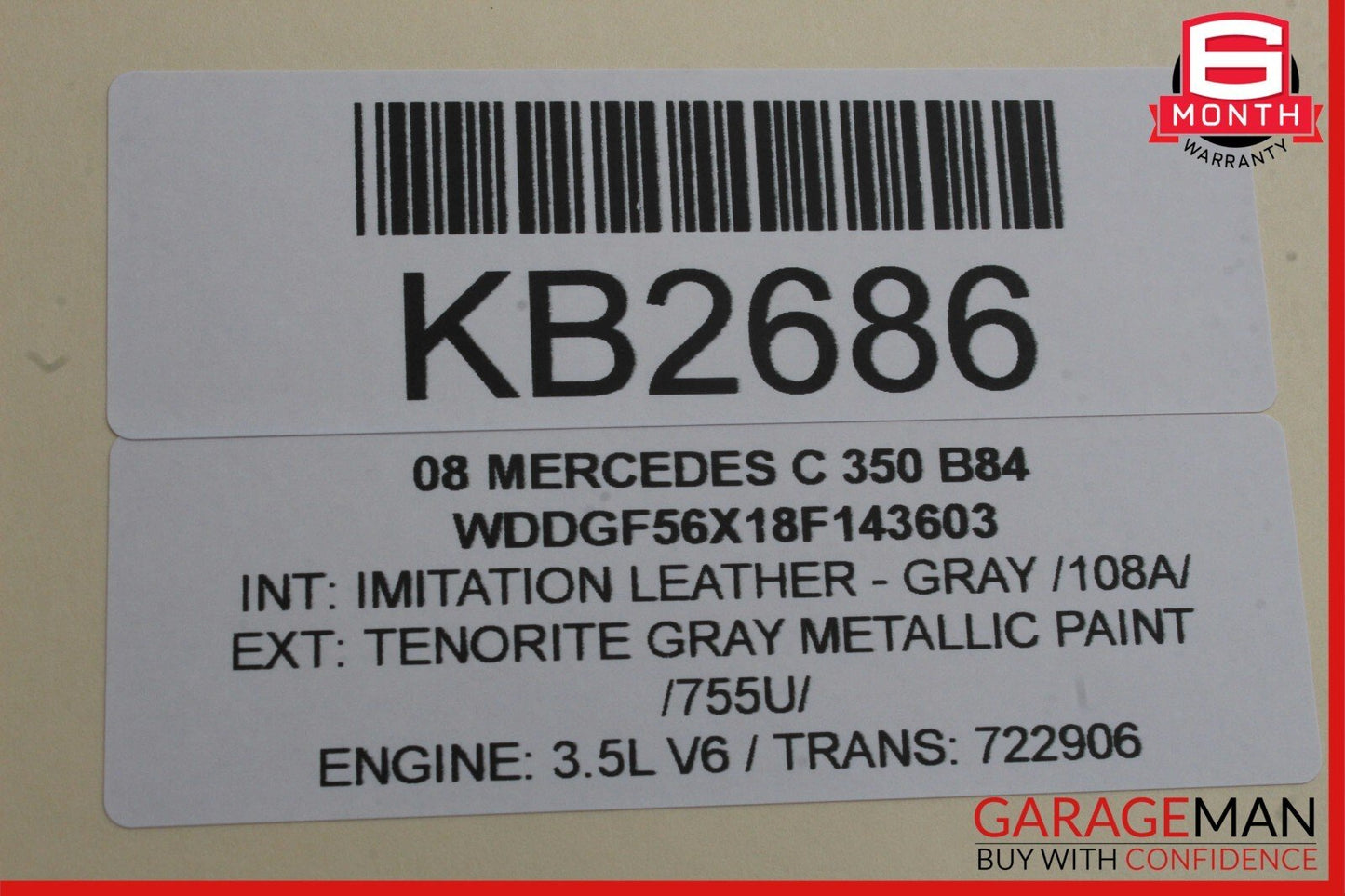 08-16 Mercedes C350 E350 GLK350 Rear Right Door Window Regulator Motor Unit OEM