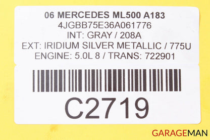 00-06 MERCEDES W164 ML500 S500 SL500 RIGHT PASSENGER SIDE CYLINDER HEAD OEM