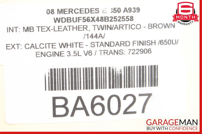 03-09 Mercedes W211 E320 E350 E500 Front Right Side Exterior Door Handle White