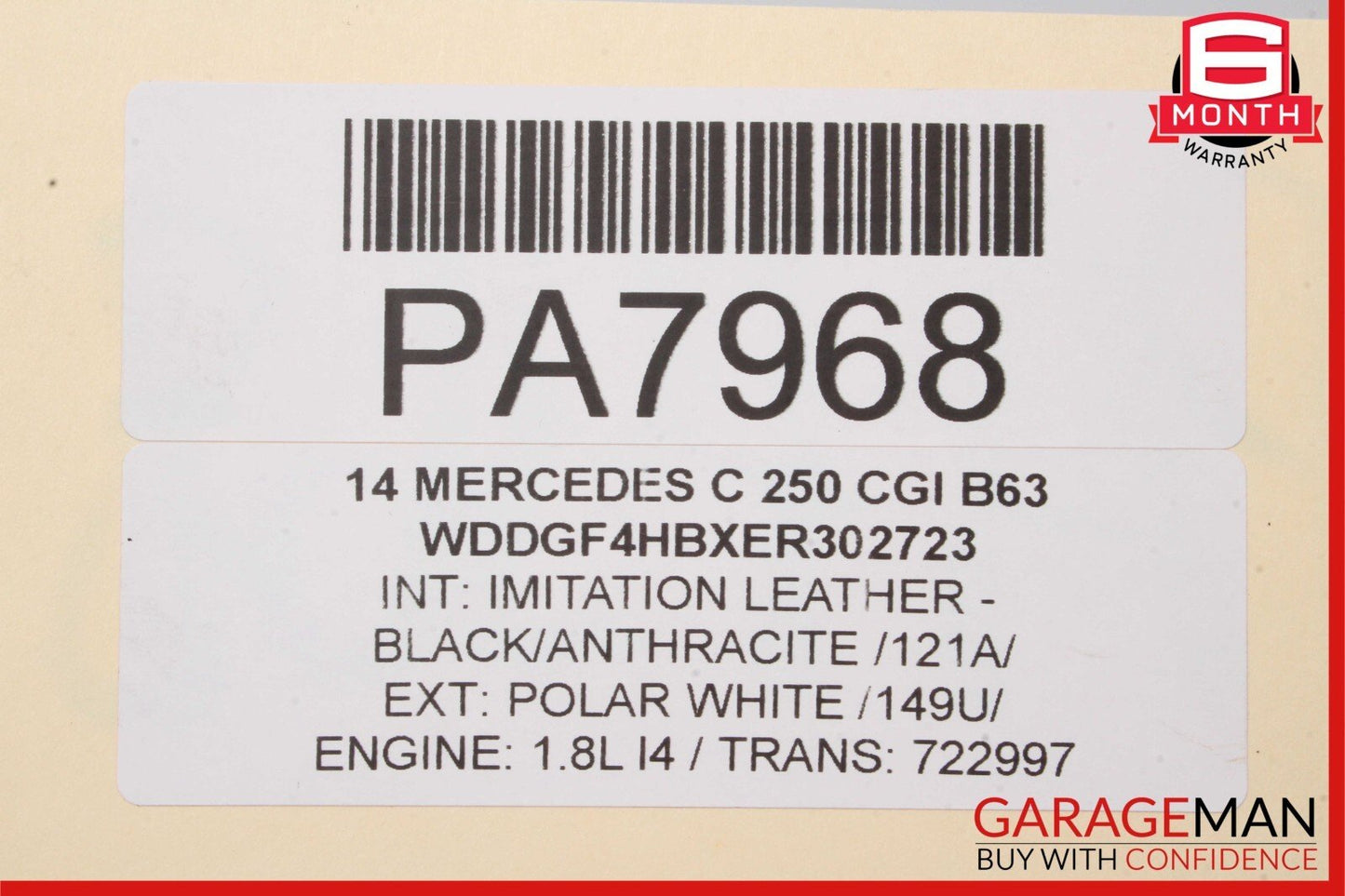 12-15 Mercedes C250 SLK250 7G Tronic Automatic Transmission Assembly 722997 102k