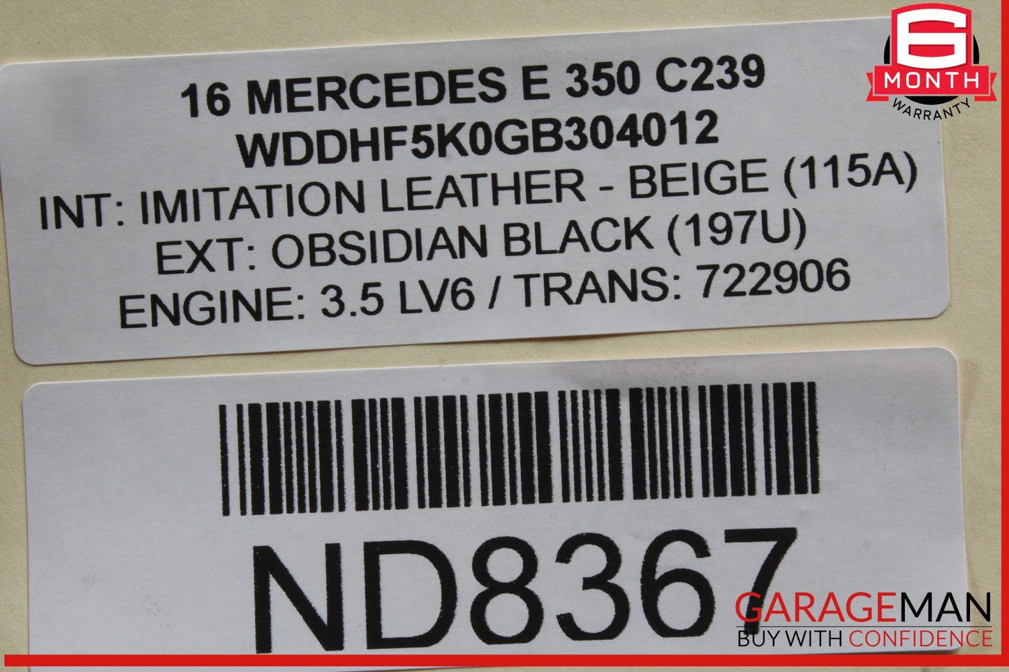 14-16 Mercedes W212 E350 RWD 7G-Tronic Automatic Transmission 722.906 OEM