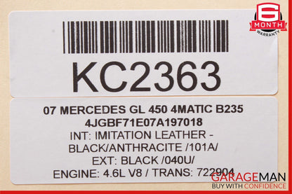 06-12 Mercedes GL350 GL450 Front Right Door Audio Tweeter Speaker Anthracite